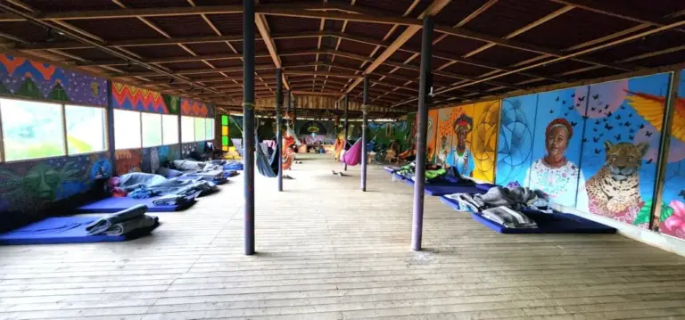 yage ayahuasca tradition in colombia, traditional medicine house outside Medellin