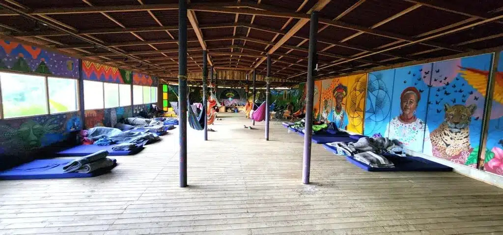 yage ayahuasca tradition in colombia, traditional medicine house outside Medellin